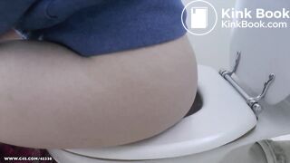 sexy black haired girl crapped and peed