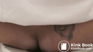 pretty joy shitting huge diarrhea in toilet