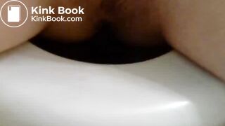 blond toilet shitting dirty girl