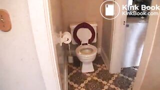 cute and sexy blonde has the shits