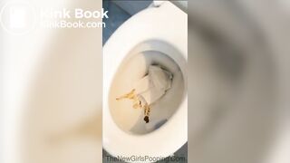 Shitting on toilet - video 7