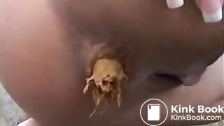 Beauty takes a big creamy shit
