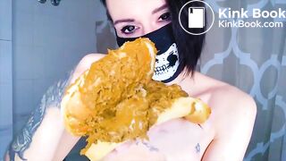 Sexy brunette and poopburger & more