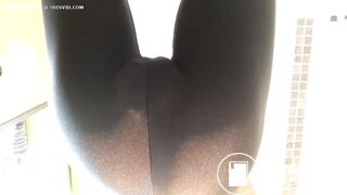 mature leather pants pooping - video 2