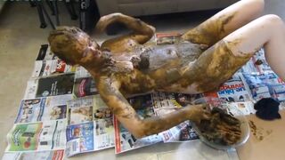 Covered entire body with poop