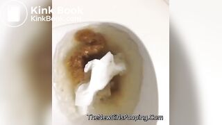 Sexy teen vine toilet pooping and farting