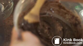 Cute Brownie cooking