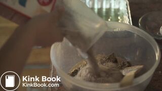 Cute Brownie cooking