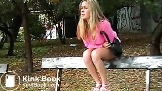 she loads her knickers in public