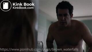 girl pissing and diarrhea in front of a man