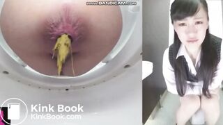 Asian woman take a big load