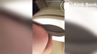 Sexy teen runny toilet pooping selfie