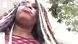 Black girl poops in public toilet 4