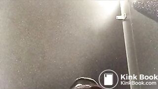 Black girl poops in public toilet 4