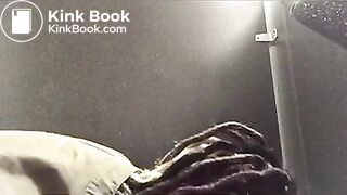 Black girl poops in public toilet 4