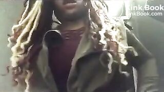 Black girl poops in public toilet 4