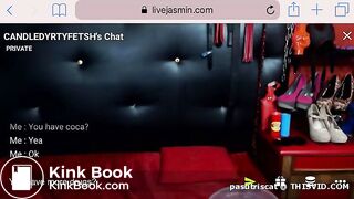 Latina Brushes Her teeth with shit for money