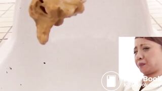 Unusual combination of hard and soft poop