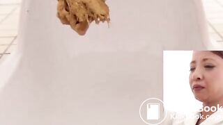 Unusual combination of hard and soft poop