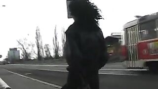 she fills her knickers in public