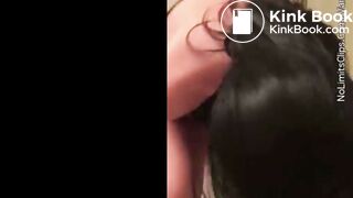 nice looking girl pooping on the toilet