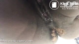pretty ebony pooping - video 2
