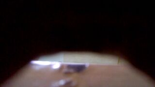 Voyeur toilet. Pissing and eventually shitting