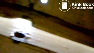 Voyeur toilet. Pissing and eventually shitting