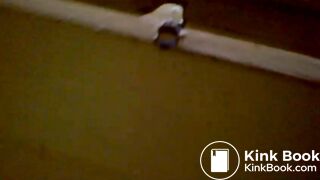 Voyeur toilet. Pissing and eventually shitting