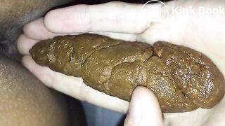 Ebony nice turd