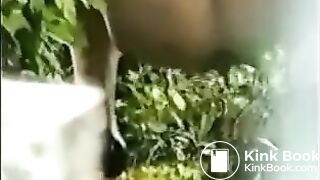Girl pooping outdoor - video 5