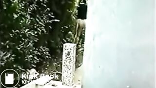 Girl pooping outdoor - video 5