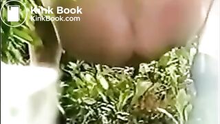 Girl pooping outdoor - video 5