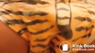 Pooping Tiger Print Diaper