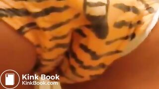 Pooping Tiger Print Diaper