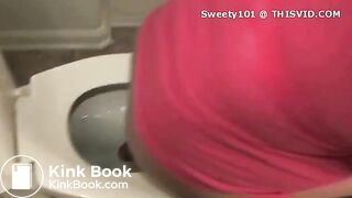 Big ass black girl pooping.