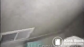 sexy woman pooping on toilet. - video 3