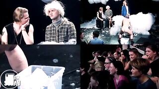 Performance art: Shitting on stage