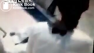 Dirty Girl Lifts Skirt and Shits at Bus Stop