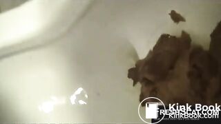 Girl films herself on toilet