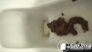 Girl films herself on toilet