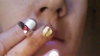 Smocking Pot With a Shit Finger