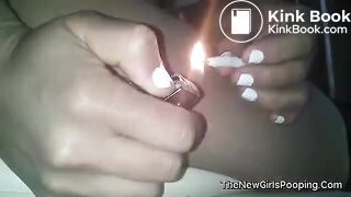 Smocking Pot With a Shit Finger