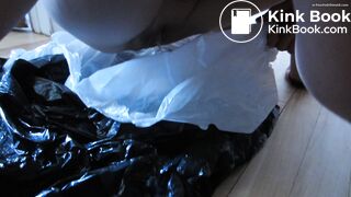 My GORGEOUS EX French GF Pissing & SHITTING in a BAG