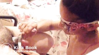 MY FEMDOM FRIEND ALEXANDRA DOING ME CBT WITH ADHESIVE TAPES