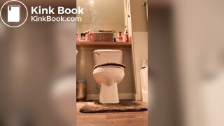 sexy girl shitting in toilet