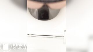 Diarrhea on public toilet