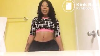 I like to eat her shit very much, this is not scat video only striptease