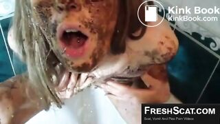 Horny couple scat and puke