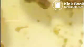 Young Girl In Poo & Piss Bath